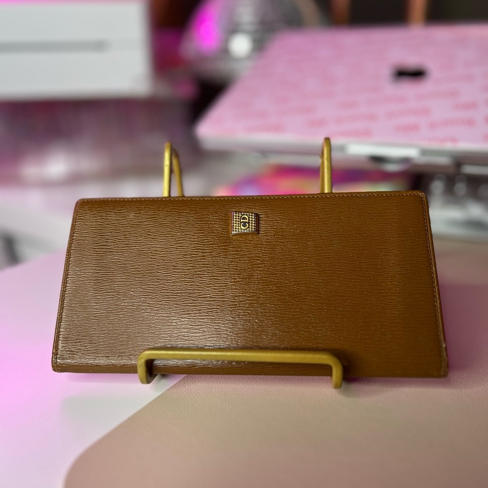 CHRISTIAN DIOR Vintage Bi-fold Leather Wallat~ EUC😍🔥